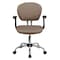 Flash Furniture Mesh Task Chair, 17-1/4" to 21", Fixed Arms, Coffee Brown H-2376-F-COF-ARMS-GG - alternate 7